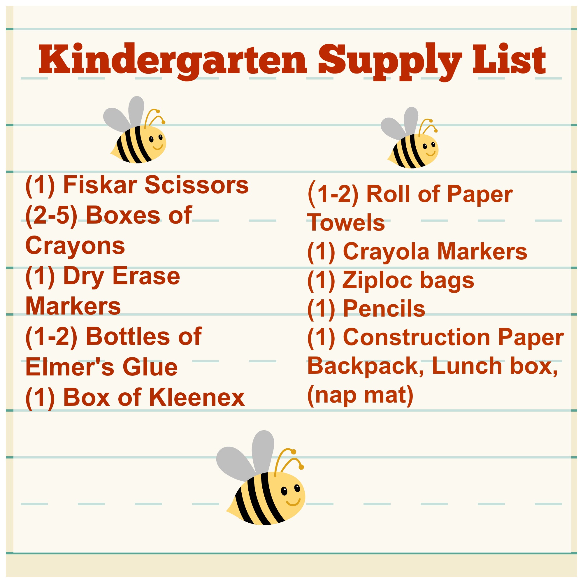 Getting Ready for Kindergarten? Tips + Supply List – Tales of a Bookworm