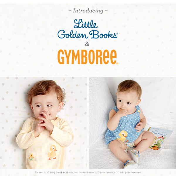 Gymboree & Little Golden Books Tales of a Bookworm